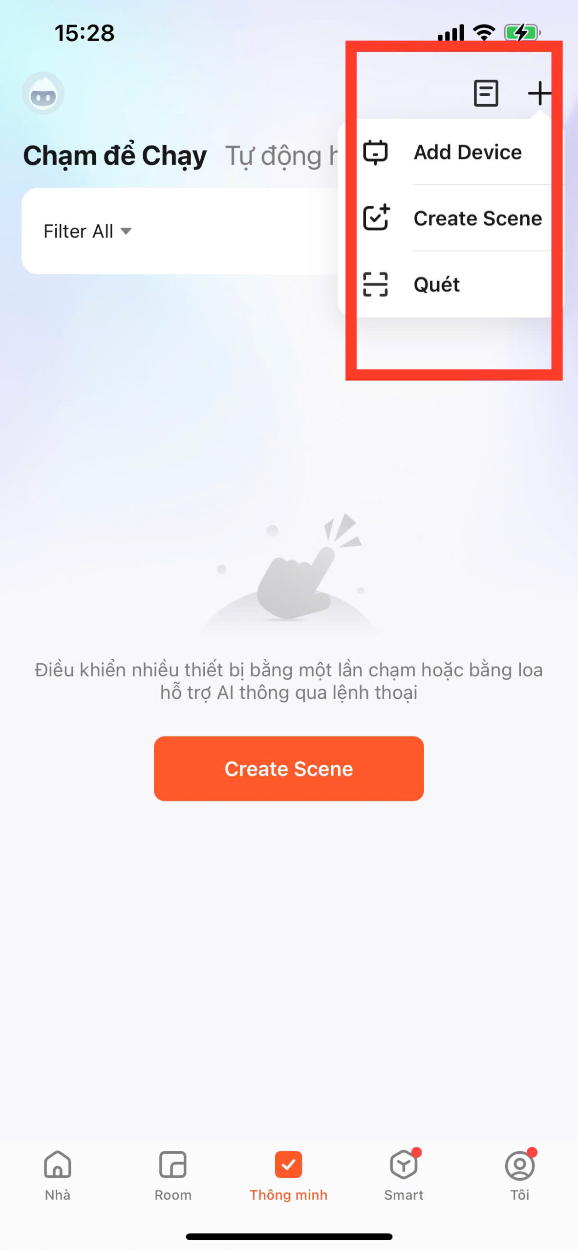Thêm thiết bị khóa cửa vào app Tuya